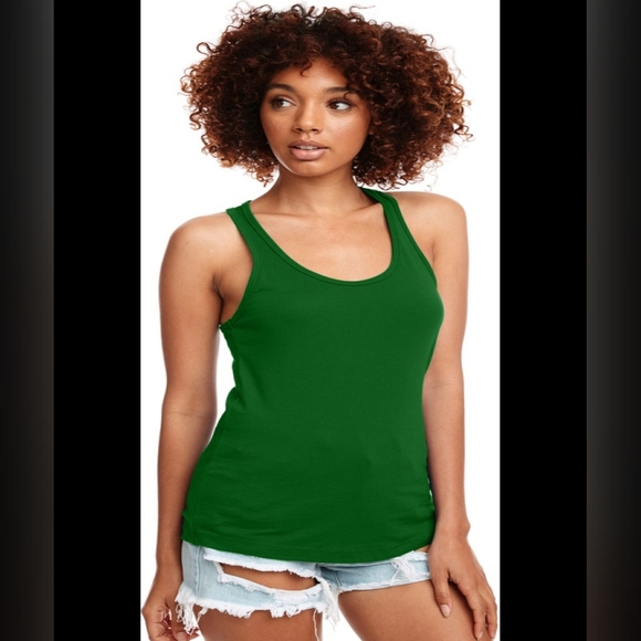 Next Level Apparel Kelly Green Next Level Racerback - Picture 3 of 12